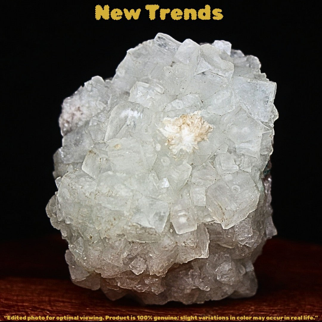 Apophyllite with Heulandite 90g Rare Mineral Specimen from India 6x5cm