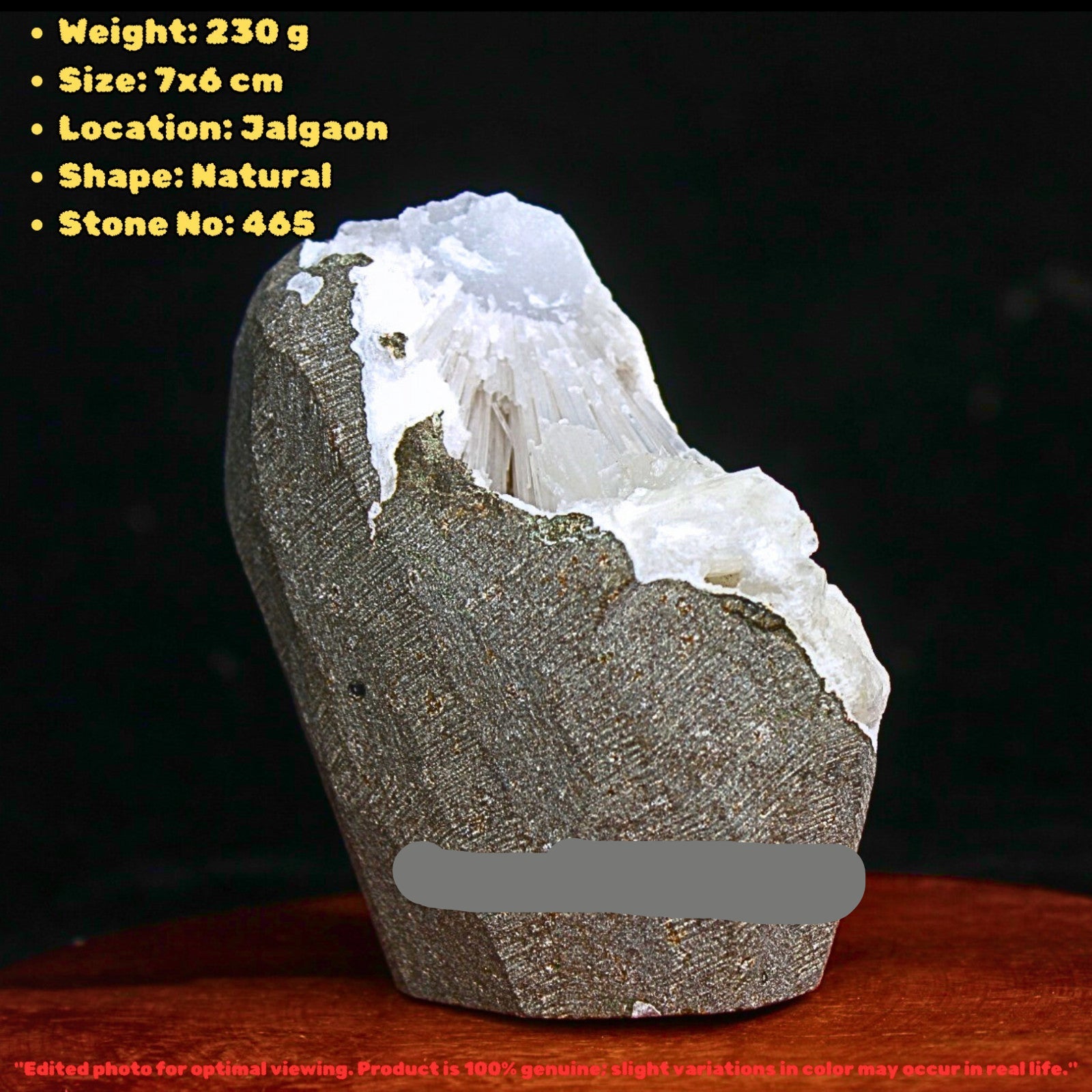 Natural Scolecite Geode & Stilbite Cluster 7x6cm High Vibration Healing  230g