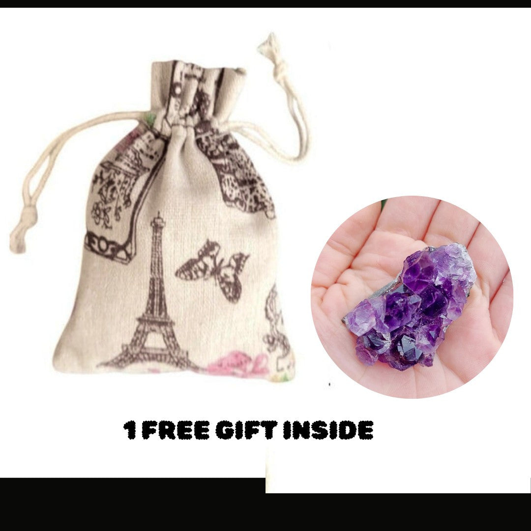 Rare Amethyst Chalcedony 150g Crystal Specimen Mineral Cluster India 7x3 cm