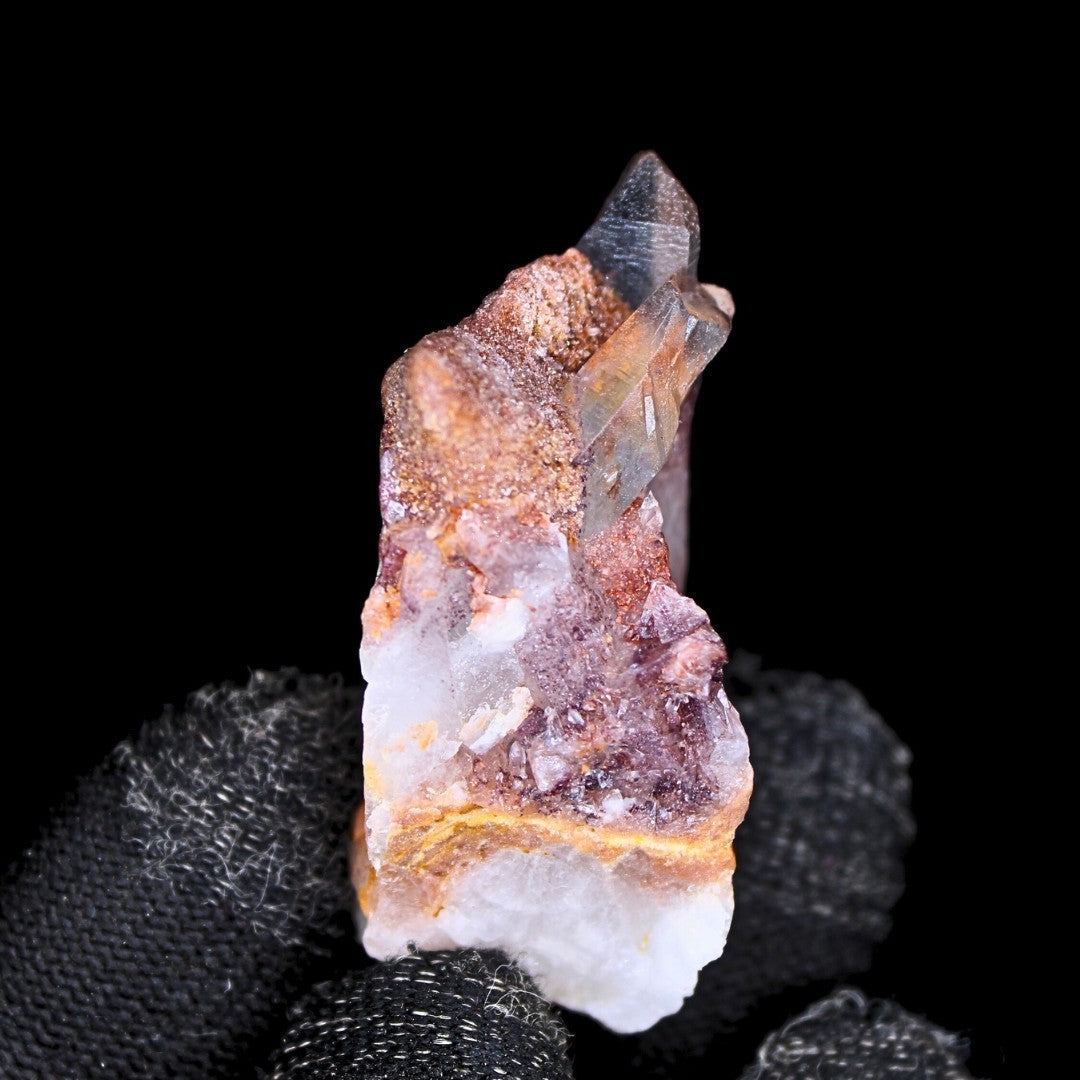 30g Phantom Quartz Crystal 4x2cm Natural Raw Healing Stone from India