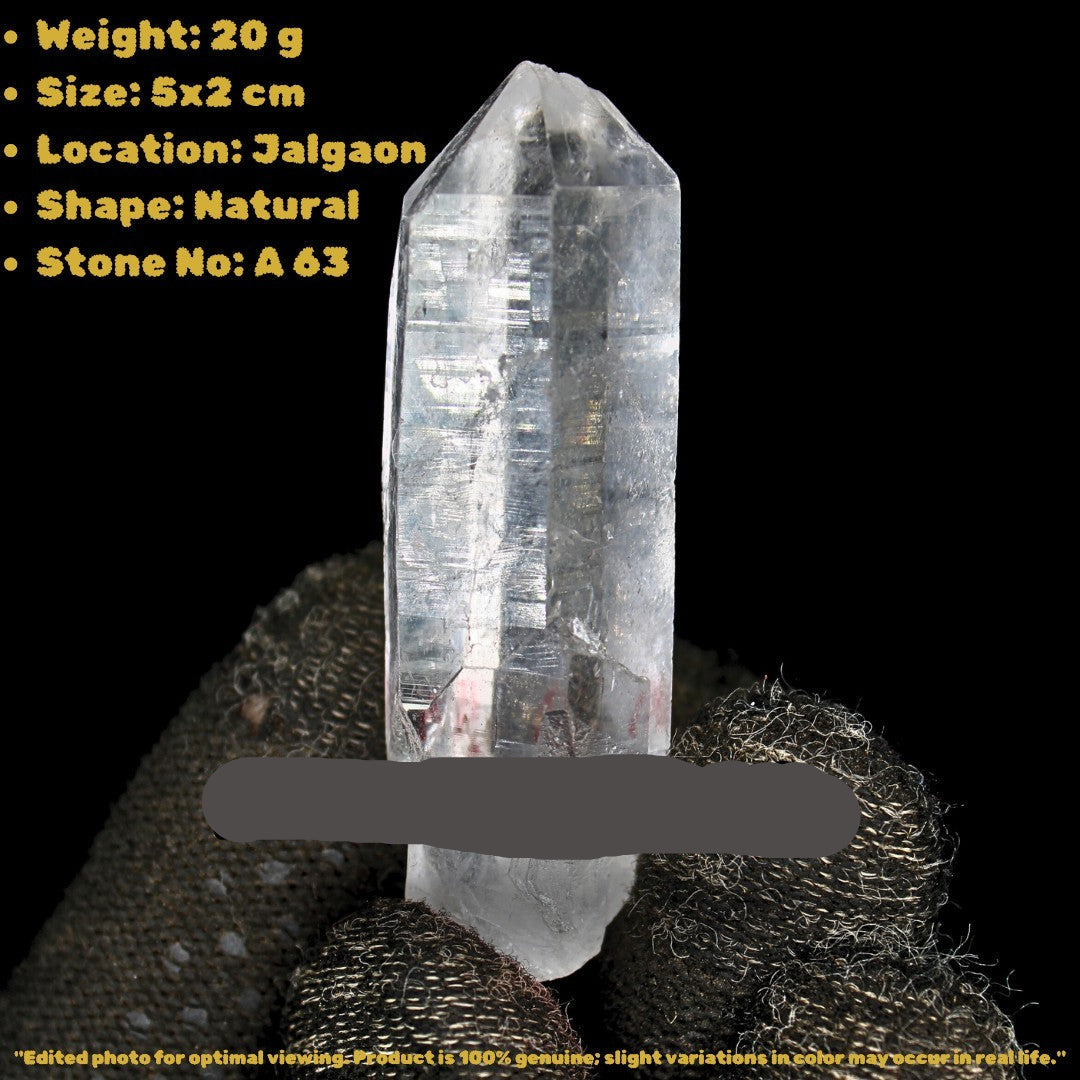 Natural Himalayan Quartz 10g Clear Terminated Point Crystal from India
