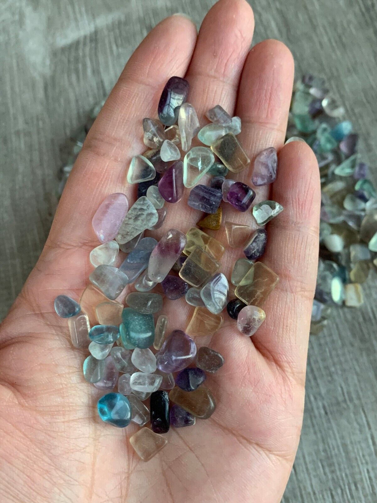 Grade A++ Semi Tumbled Gemstone Mini Chips 3 - 18 mm, Choose From 4 oz to 3 lbs