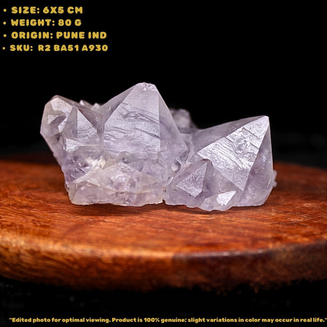 Natural Amethyst Cluster Crystal 80g 6x5cm | Healing, Meditation, Reiki Stone