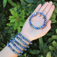 8 mm Bead Gemstone Bracelets: BUY 3 GET 1 FREE! (Stretch Crystal Bead Bracelets)
