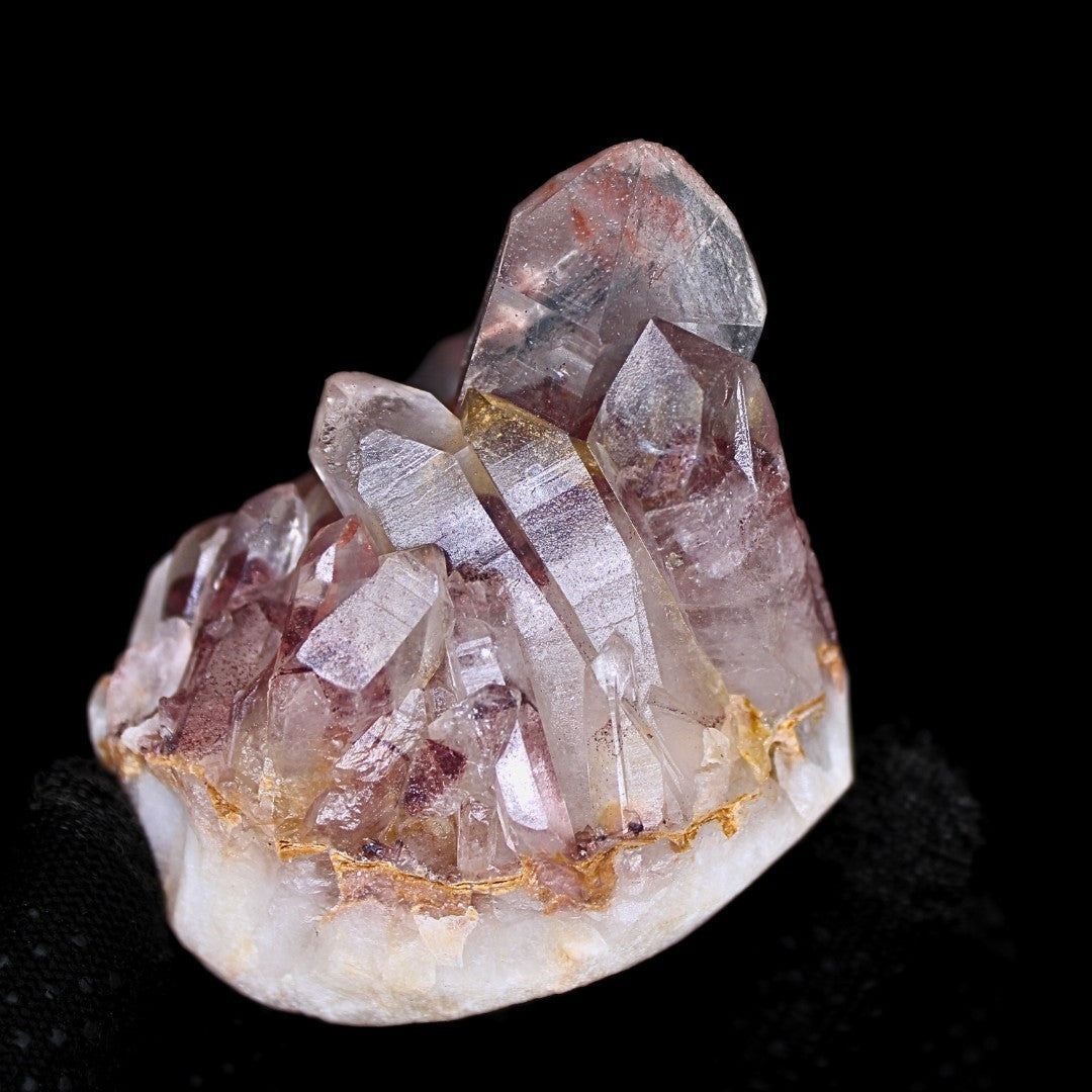 Phantom Clear Quartz Cluster 355g Raw Healing Crystal Specimen India