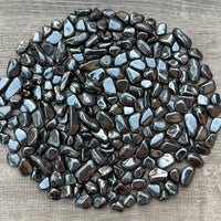 Grade A++ Hematite Semi Tumbled Gemstone Large Chips 8-20 mm, Wholesale Bulk Lot