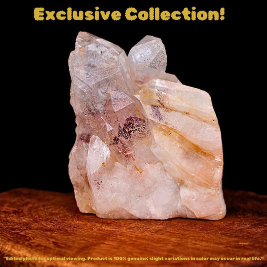 Phantom Quartz Crystal 178g 6x5 cm Natural Raw Cluster Energy Stone India