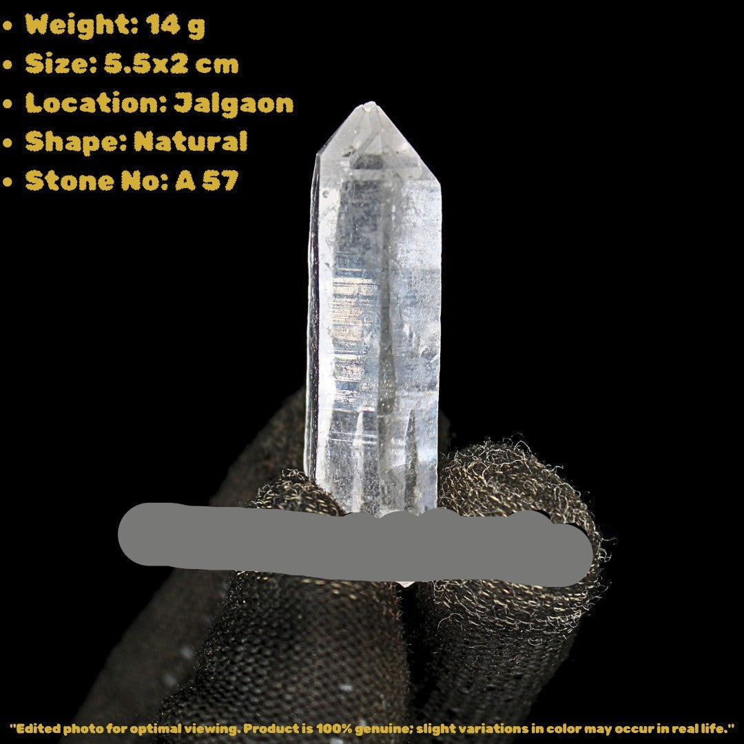 Natural Himalayan Clear Quartz 14g Small Crystal Point from India
