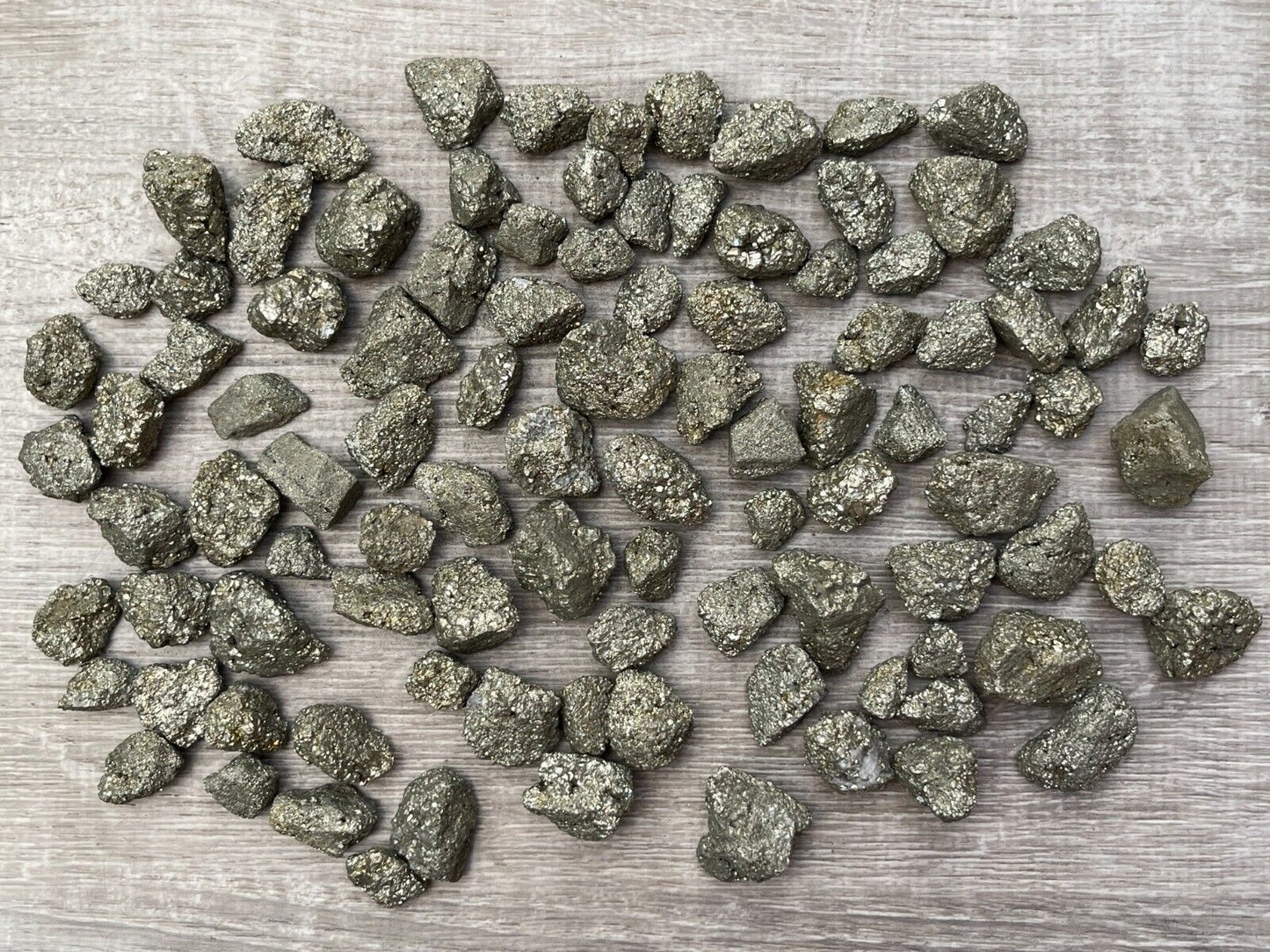 Grade A++ Small Rough Pyrite Stone, 0.5-1" Raw Pyrite Stone, Wholesale Bulk Lot