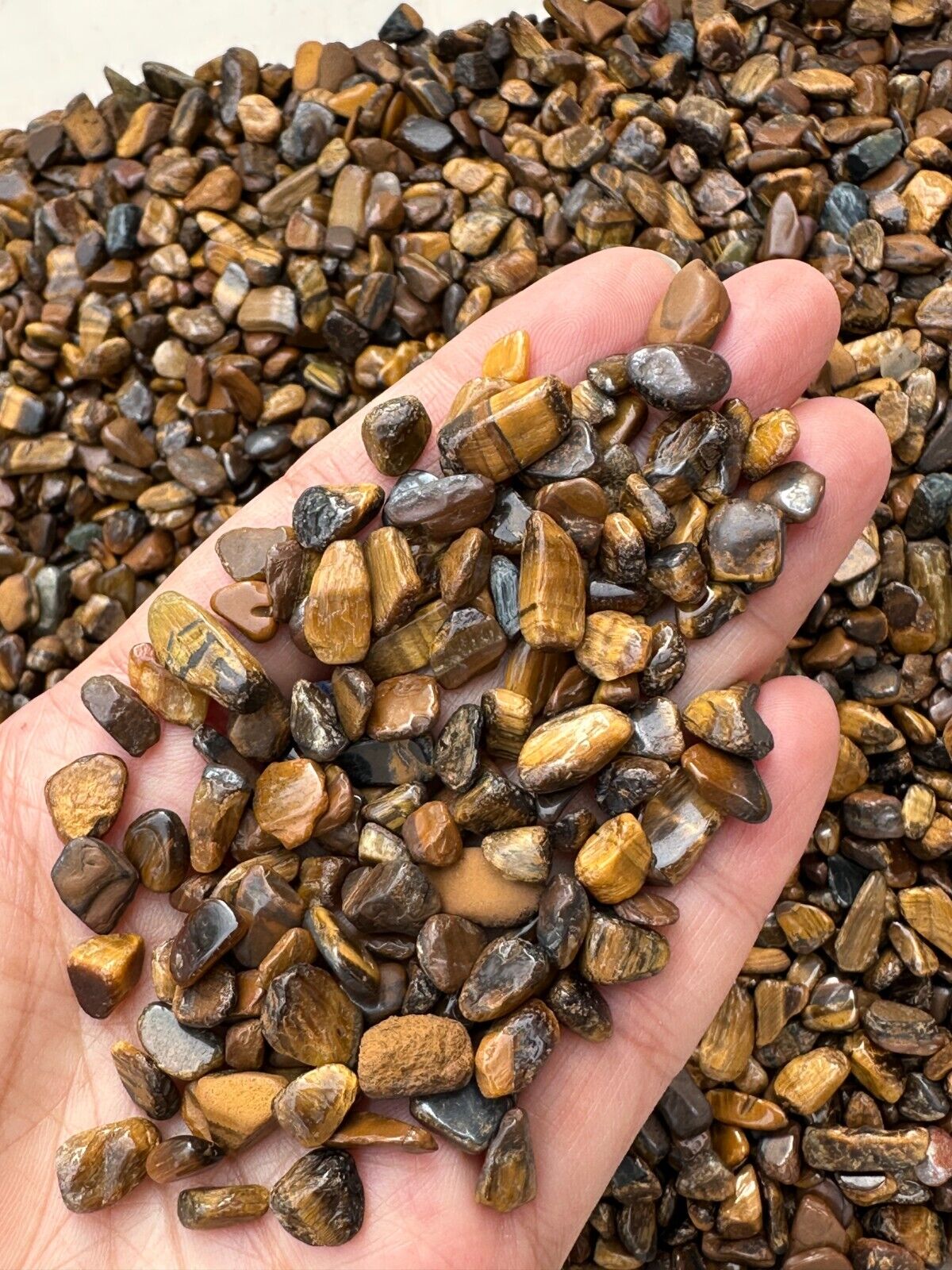 Grade A++ Semi Tumbled Gemstone Mini Chips 3 - 18 mm, Choose From 4 oz to 3 lbs