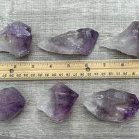 Extra Large Amethyst Rough Points, 2.5 - 3.25" Raw Amethyst Points, Bulk Lot