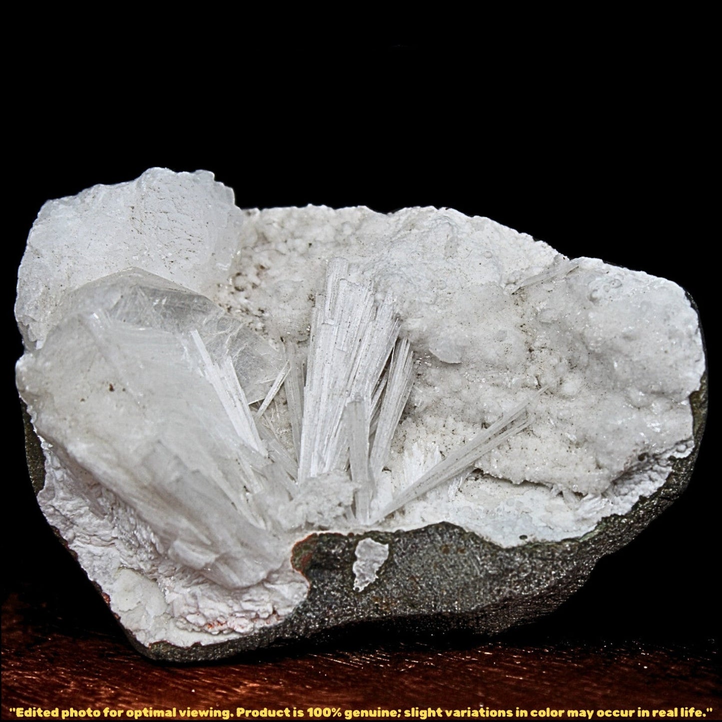 100g Scolecite Geode Rare Needle Crystal Formation India Mineral Specimen