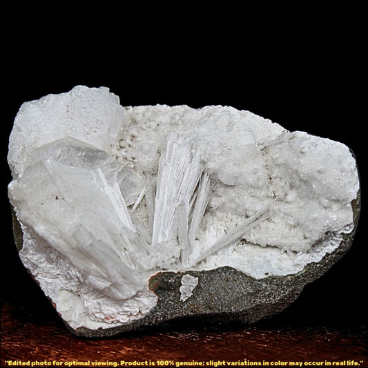 100g Scolecite Geode Rare Needle Crystal Formation India Mineral Specimen