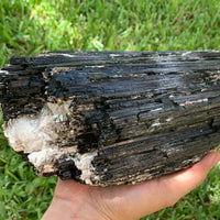 Extra Large Black Tourmaline Chunk / Rod / Log, Natural Rough Black Tourmaline