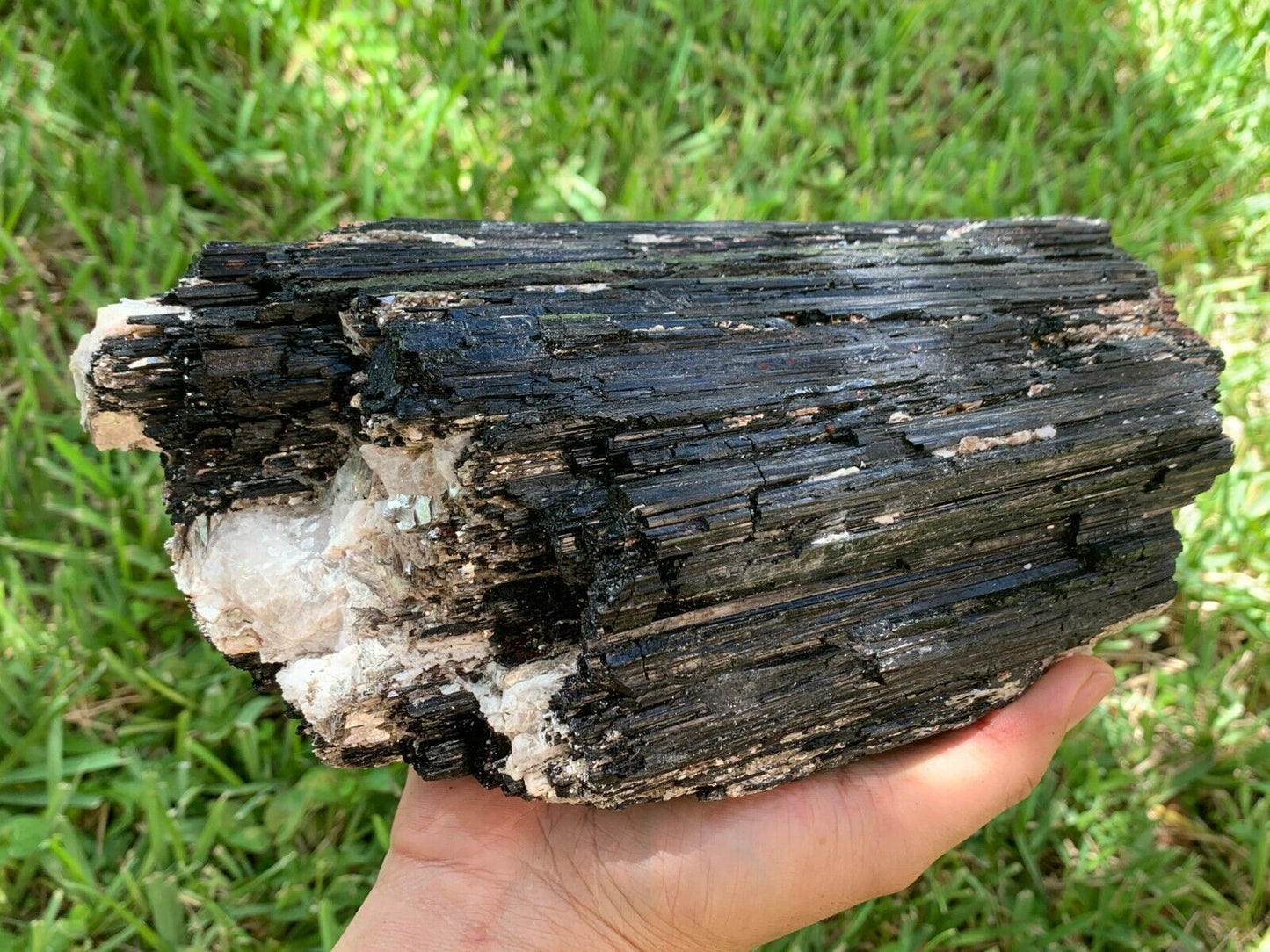 Extra Large Black Tourmaline Chunk / Rod / Log, Natural Rough Black Tourmaline
