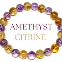 8 mm Bead Gemstone Bracelets: BUY 3 GET 1 FREE! (Stretch Crystal Bead Bracelets)