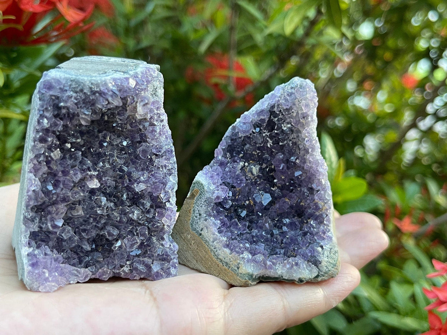 Small Uruguayan Amethyst Cluster, Amethyst Geode, Wholesale Bulk Lot