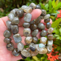 Wholesale Grade A++ Gemstone Nugget Bracelet, Choose from 18 Gemstone Types