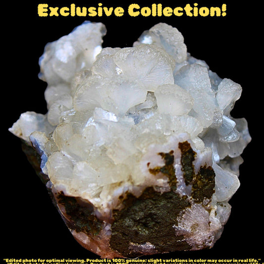 Halundite with Apophyllite Cluster – 210g | 7x7 cm | Natural Crystal from India