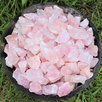 Single Large Rough Rose Quartz Crystal | 2"–3" Natural Raw Love Stone | Healing Specimen