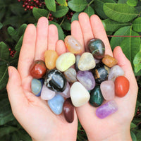 Assorted Tumbled Stones: SMALL, MEDIUM or LARGE Sizes Wholesale Bulk Lots Mixed