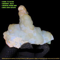 MM Quartz Cluster Natural Raw Mineral Specimen from India 86g  7×8 cm