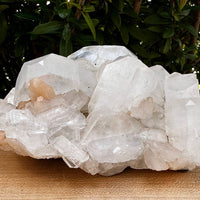 Apophyllite & Stilbite Crystal Cluster 3-8", Apophyllite Cluster with Inclusions