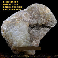 Natural Coral Chalcedony Cluster 720g Healing Reiki Crystal from India