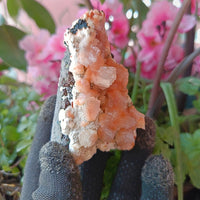 Orange Stilbite & Heulandite Crystal 150g Calming Energy Stone from India