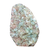 885g Green Apophyllite with Heulandite Rare Indian Zeolite Mineral Specimen