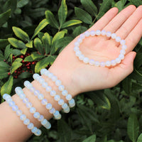 8 mm Bead Gemstone Bracelets: BUY 3 GET 1 FREE! (Stretch Crystal Bead Bracelets)