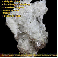 Apophyllite with Clear Quartz Cluster 100g Mineral Specimen India 9x7x4cm