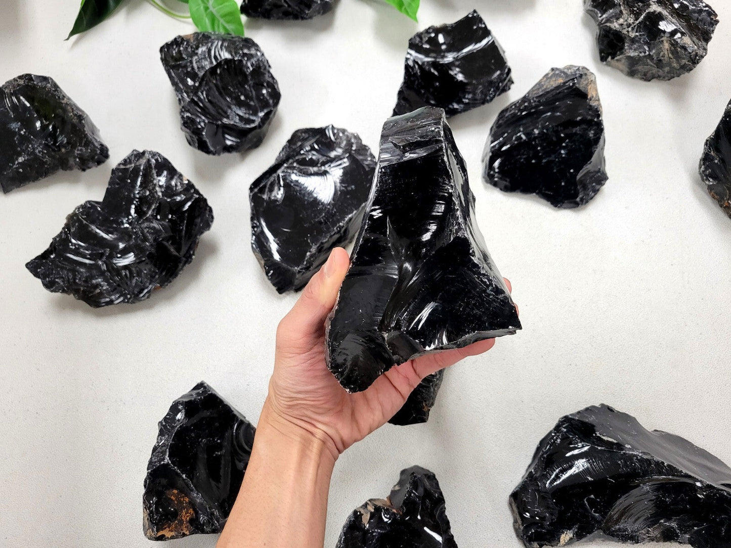 GIANT Black Obsidian Stones Large Raw Healing Crystals Natural Lapidary Rocks