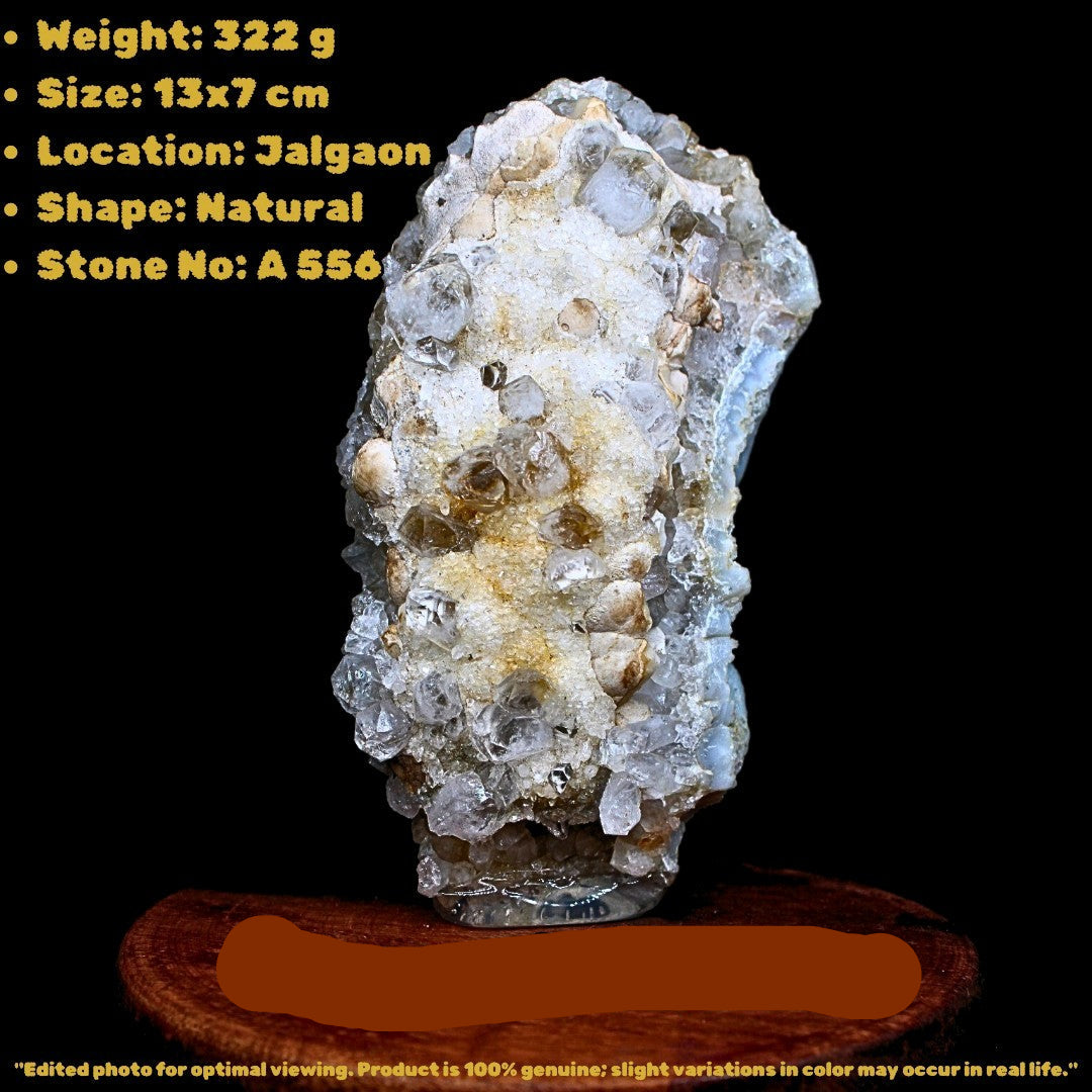 Smoky Quartz Crystal with Golden Rutile 322g Energy Clearing Healing Stone