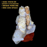 Natural Apophyllite Quartz Cluster 1.9kg Healing Crystal from India