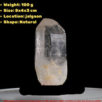 Himalayan Clear Quartz Point Wand Ethically Sourced Healing Crystal from India