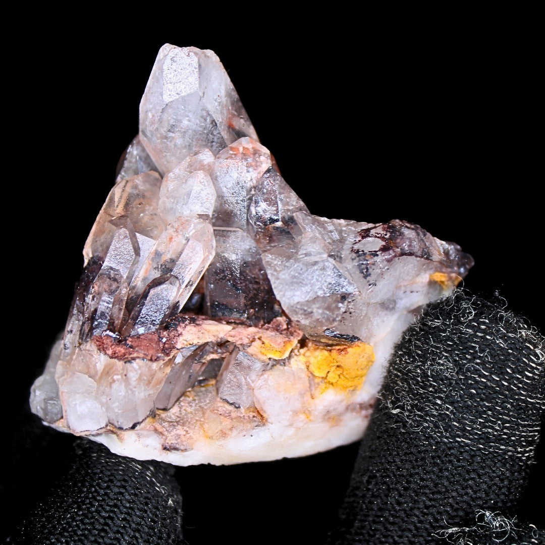 Natural Phantom Clear Quartz Cluster 60g 5x5 cm Raw Healing Crystal