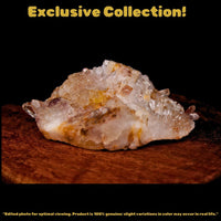 Phantom Quartz Crystal 104g 8x4 cm Natural Raw Cluster Specimen from India