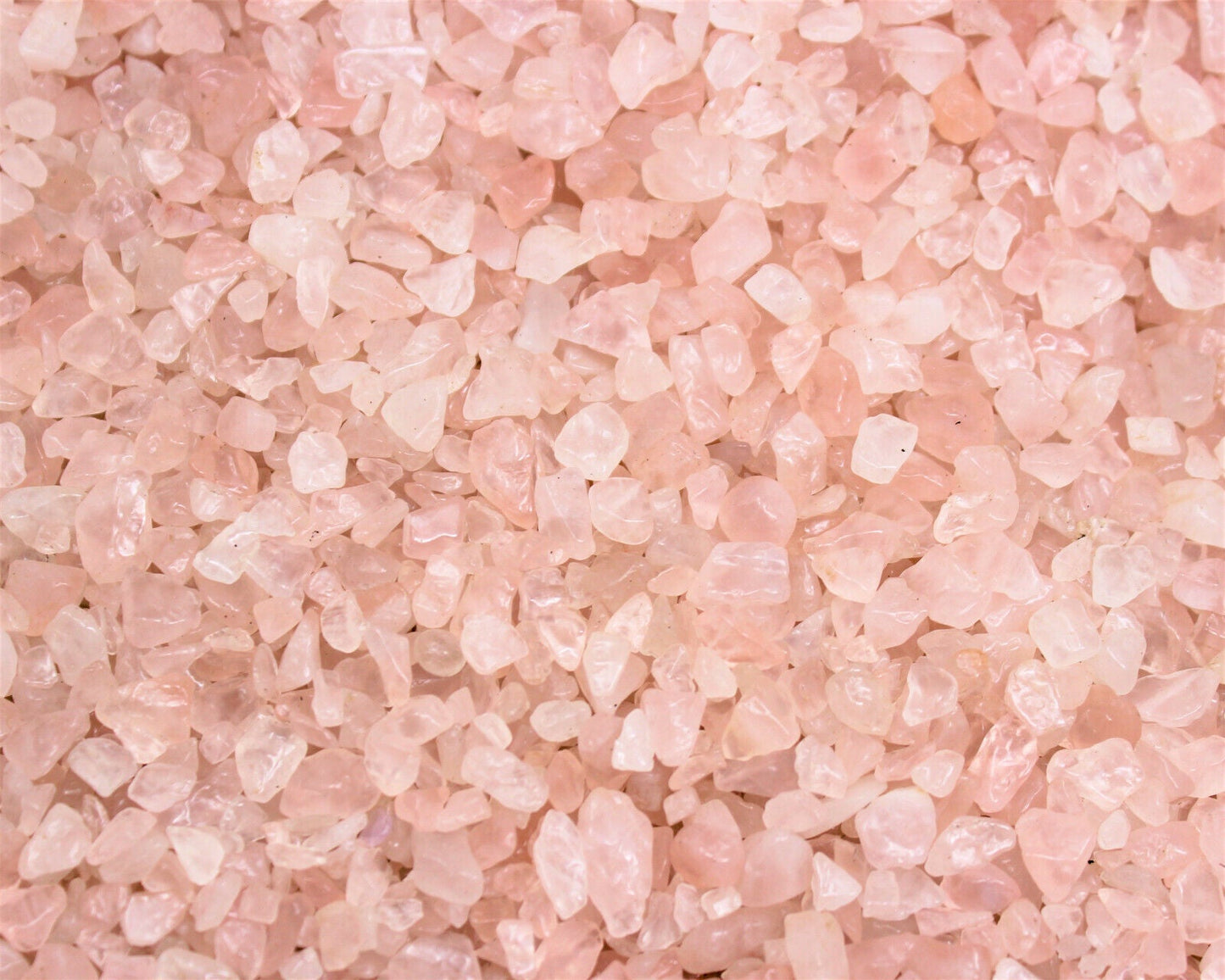 Rose Quartz Semi Tumbled Gemstone Mini Chips 6-8 mm, 'A' Grade Wholesale Lots