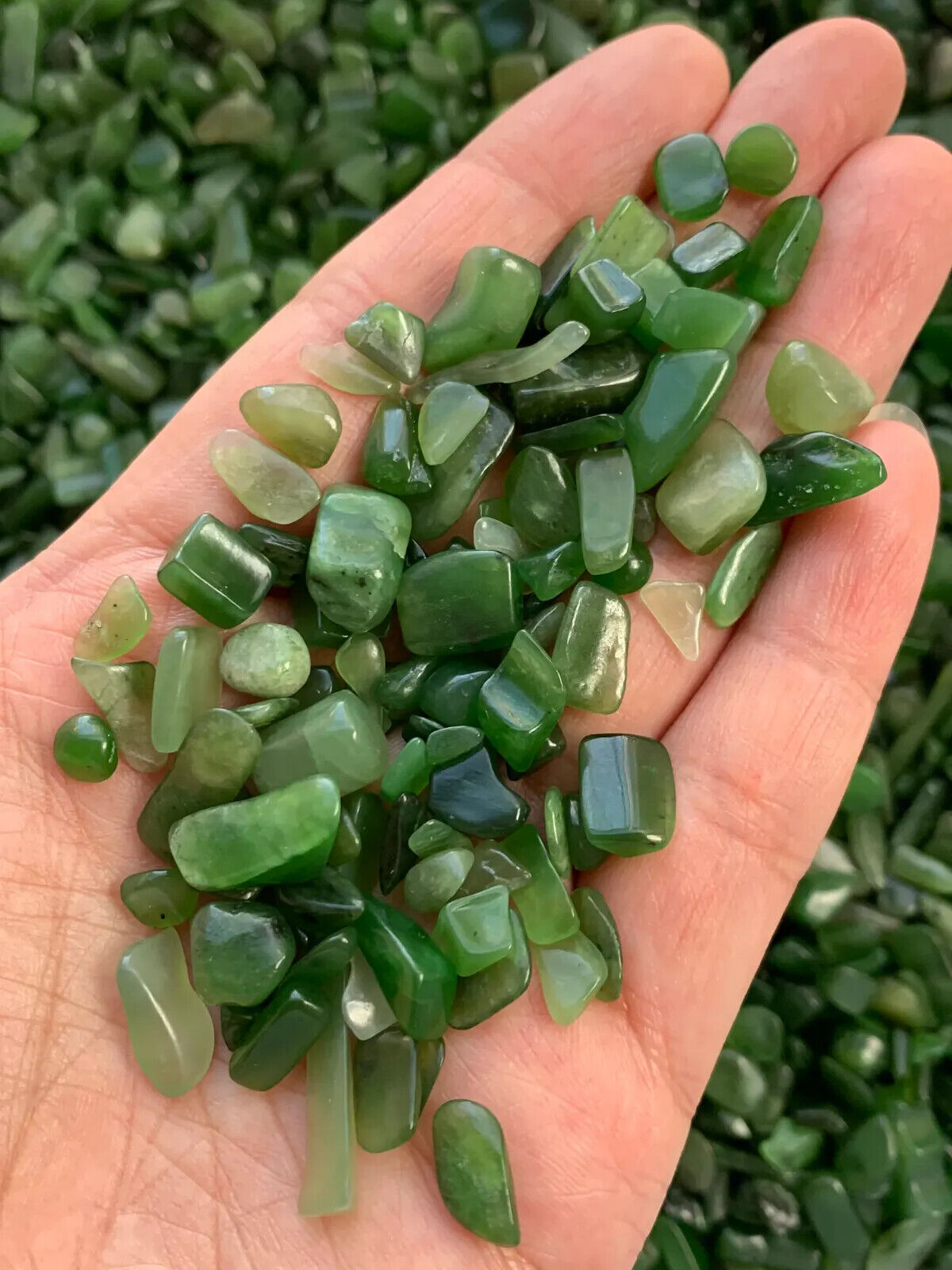Grade A++ Semi Tumbled Gemstone Mini Chips 3 - 18 mm, Choose From 4 oz to 3 lbs