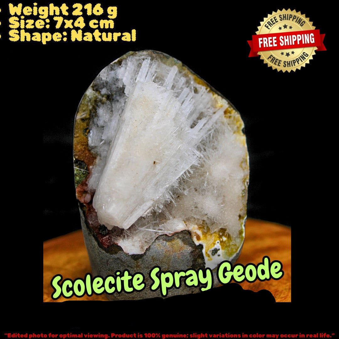 Amethyst Geode Quartz 216g Crystal Cluster for Meditation Reiki Healing Gift