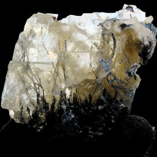 Calcite Rainbow Inclusion on Mordenite 160g Rare Indian Mineral Specimen