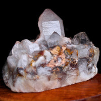 Natural Phantom Quartz Cluster 410g Healing Crystal Raw Stone India 10x6 cm