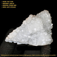 Natural Apophyllite Cluster – 250g Raw Mineral Specimen 9x7 cm India Crystal