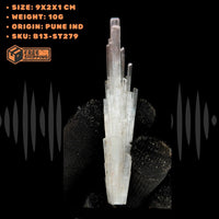 Rare Scolecite Crystal Cluster 10g Mineral Specimen India Zeolite 9x2 cm