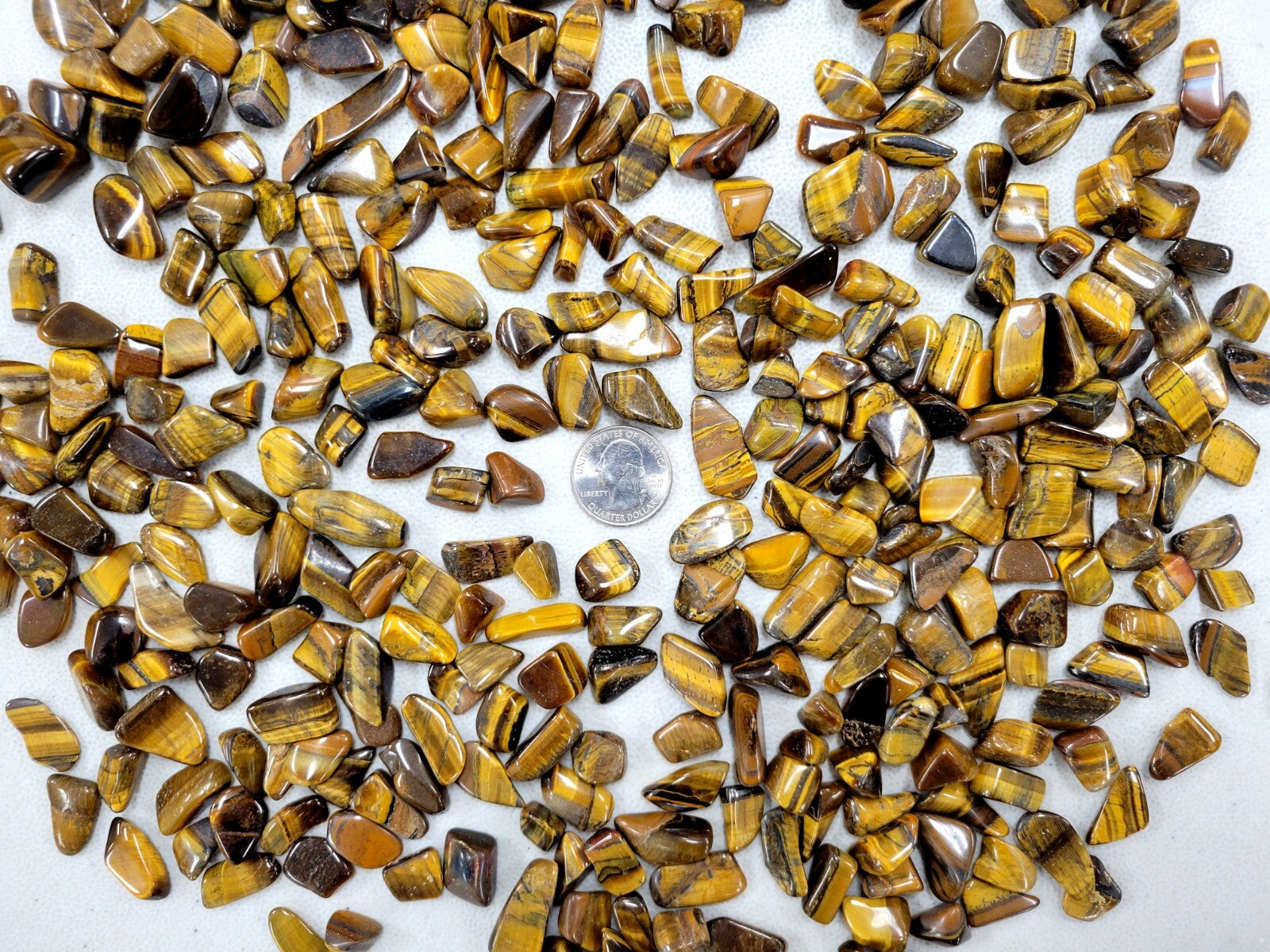 Tumbled Tigers Eye Crystals Polished Gemstones Bulk Natural Healing Stones