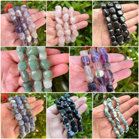 Wholesale Grade A++ Gemstone Nugget Bracelet, Choose from 18 Gemstone Types