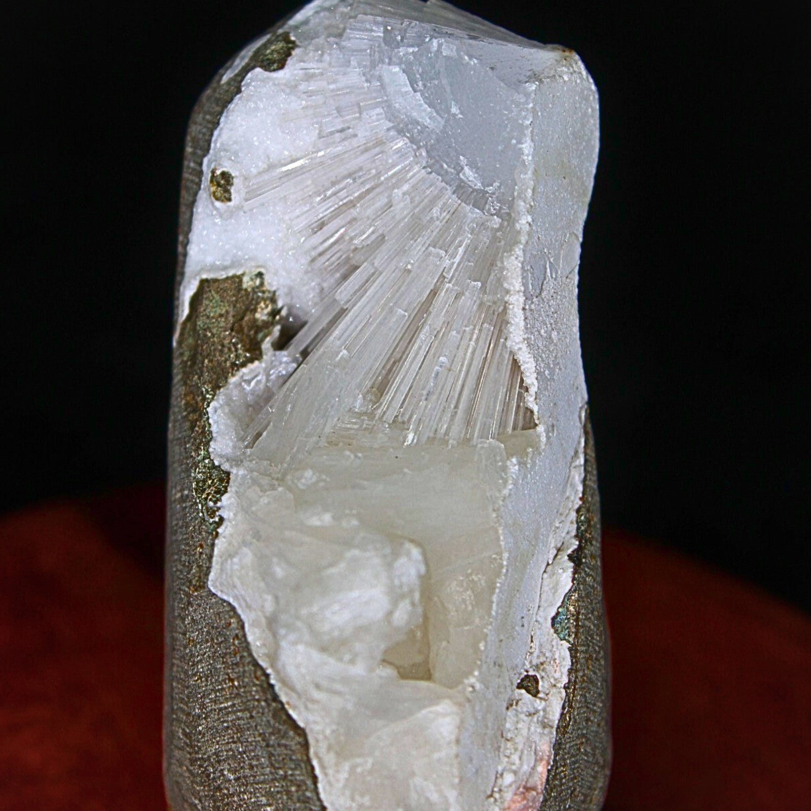Natural Scolecite Geode & Stilbite Cluster 7x6cm High Vibration Healing  230g