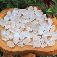 Wholesale Bulk Lot 1 lb Natural Clear Quartz Crystal Points Wand, AAA Quality