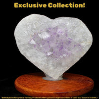 Amethyst Heart Cluster 707g Reiki Healing Crystal Crown Chakra Stone